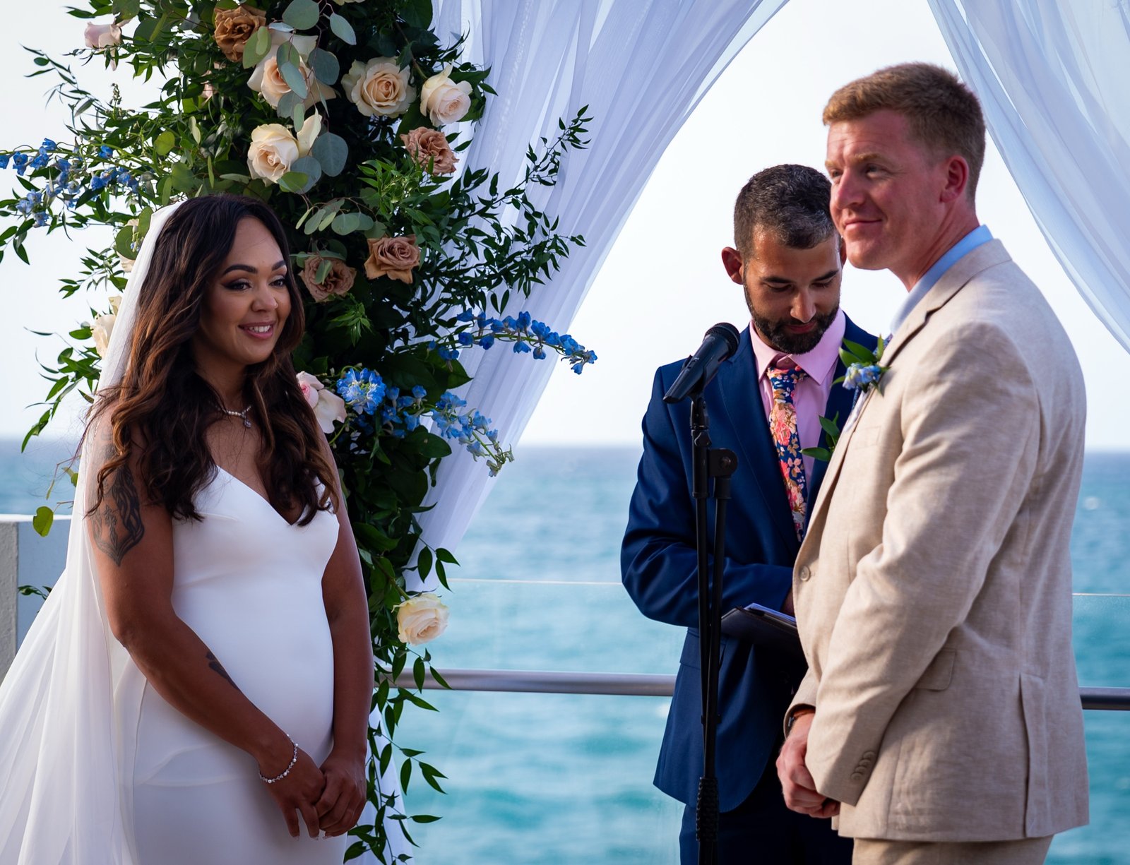 Oceanfront ceremony at the Condado Vanderbilt Hotel