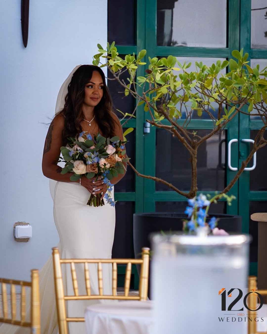 Bride getting ready before the ceremony