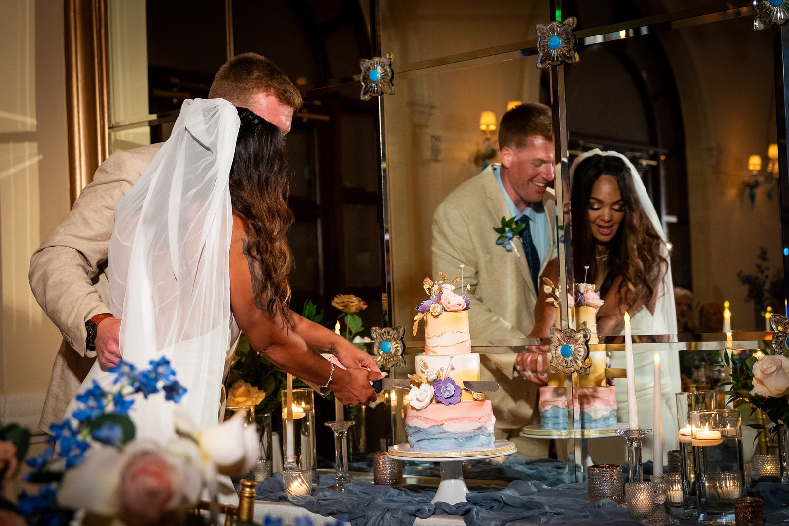 Cake cutting moment